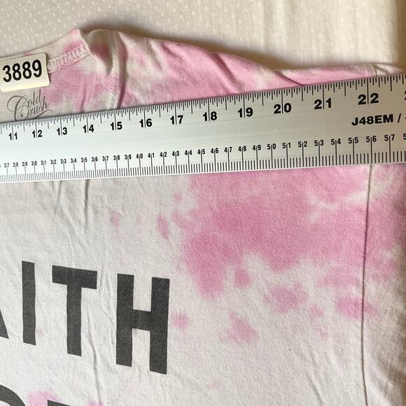 Cold Crush Women T-shirt size XL Short Sleeve Stretchy Faith Hope Love White - Picture 2 of 7